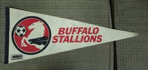 Buffalo Stallions Soccer MISLO FULL SIZE PENNANT VINTAGE 12 Autos Autographs HTF