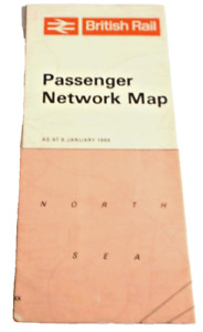 1969 BRITISH RAIL PASSENGER NETWORK MAP