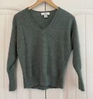 Magaschoni Women's 100% Cashmere Teal Sweater Size S EUC