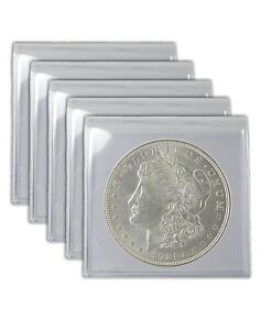 1921 Silver Morgan Dollar AU Lot of 5 Coins S$1 Constitutional Silver Nearly Unc