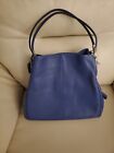 Nwt COACH #26224 Madison Phoebe bag & skinny wallet - silver & lacquer blue