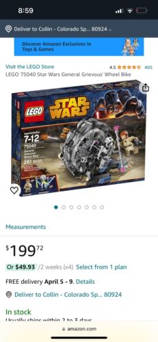 LEGO Star Wars: General Grievous' Wheel Bike (75040)