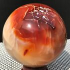 New Listing2.9LB Natural Red Carnelian Agate Ball Quartz Crystal Sphere Heaing