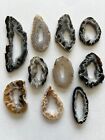 10 pcs Geode Slices LOT B  Great For Jewelry Wire Wrapping