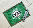 Heineken bar mat drip mat spill mat bar runner beer coasters & 1pc Bottle Opener