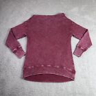 Pilcro Pullover Sweater Womens XS Burgundy Long Sleeve Drape Neck Anthropologie