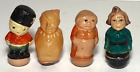 Lot 4 Vintage Celluloid Characters Roly Poly Wobble Toy