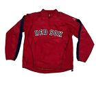 MLB Majestic Boston Red Sox 1/4 Zip Mens Large Pullover Windbreaker Dugout