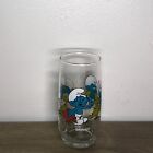 Vintage Smurf Drinking Glasses Cup Brainy Smurfs Peyo 1982 Cartoon Collection 5