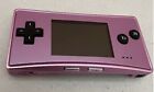 Nintendo Game Boy Micro Purple with AC Charger -- GOOD Condition -- US Seller