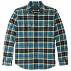Filson Vintage Flannel Work Shirt 11010689 Blue Ash Gold Yellow Light Dark Thick