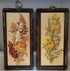 2 Floral MCM Wall Hanging Lithographs By Robert Laessig, 1966 Donald Art Co