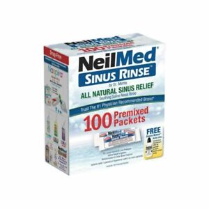 NeilMed All Natural Sinus Relief 100 Premixed Packets Expire:09/2024