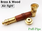Metal Tobacco Smoking Pipe Brass Wood Stone Glass Hand Peace Pipes 3/4