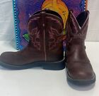 Justin Gypsy Womens Size 11 B Brown Leather Stockman Cowboy Western Boots