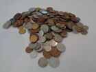 FOREIGN VINTAGE COIN LOT. NEARLY 2 POUNDS 10 OZS.ASSORTED COUNTRIES.UNSORTED.