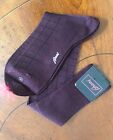 NWT Brioni Dress Socks Over The Calf 100% Cotton M  US 8-9 Made In Italy