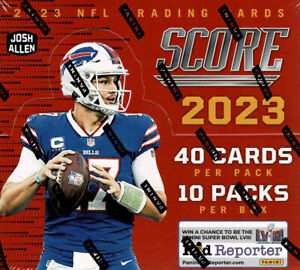 2023 Panini Score Football Hobby Box Factory Sealed 10 Packs 40 Cards included