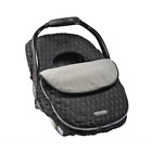 JJ Cole Bundle Me Car Seat Cover For Babies, Winter Car Seat Covers Black/Gray