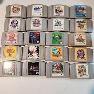 【Lot 20 set】Nintendo 64 N64 Games Japanese WHOLESALE Mario Party Kart DK Zelda