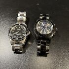 LOT OF 2 Invicta Watches - Clean, Working