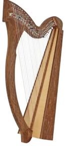 Roosebeck Minstrel Harp 29 Strings~Chelby Levers Sheesham 5 Panel W/Pedal