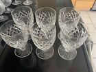 6 Waterford Water Goblet port /Clare  Wine Glasses DONEGAL Pattern