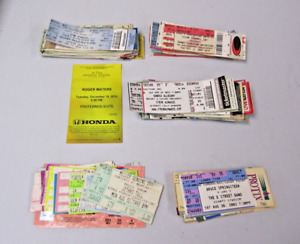 Vintage 130 Concert Ticket Lot Springsteen Jethro Tull Elton John Who Genesis