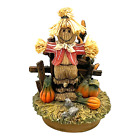 Home Interiors Scarecrow Candle Jar Topper Harvest Pumpkin Fall