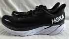 Men's 11 Wide - Hoka One One Clifton 8 Black and White