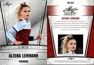 2023 Leaf Draft Silver Alisha Lehmann RC Rookie #RS-04 Soccer