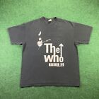 Vintage 90s The Who T-Shirt Maximum R&B Tour Size XL Faded Black