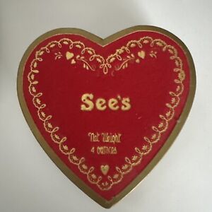 Vintage Paper Valentine Heart Chocolate Candy Box Red 5