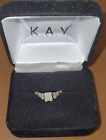 Kay Jewelers 21 Diamond Sterling Silver Ring Size 4-1/2