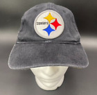 New ListingVintage Pittsburgh Steelers Hat Strap Back NFL Cap Black Reebok Old School Velcr