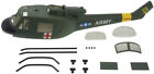 Army UH-1B RC Helicopter 450 Pre-Painted Fuselage for 450 Size Lign T-REX450X/XL