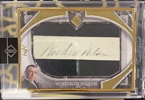 2023 Topps Transcendent Woodrow Wilson Gold Plated Cut Auto 1/1!