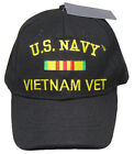 Veteran Vietnam US Navy Vet Cap HAT BLACK (LICENSED)