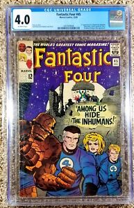 Fantastic Four #45 CGC 4.0 1st App Of The Inhumans (Marvel, 1965)