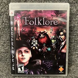 PS3 Folklore 2007 Sony PlayStation 3 Complete W/Case & Manual Near Mint
