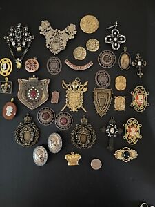 40plus piece lot Vintage to Modern COSTUME Jewelry Findings