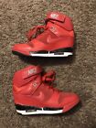 Size 8.5 - Nike Air Revolution Sky Hi Action Red W