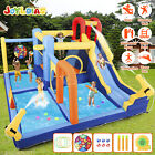 JOYLDIAS Kids Inflatable Water Slide Bounce House Water Park Splash Pool Blower
