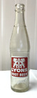 Vintage Soda Pop  Bottle -  Lyons Root Beer, Phoenix, Arizona  - 10 oz