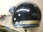 vintage BELL RT helmet black 7 1/4 58cm w/shield old motorcycle