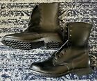 Vintage US Army Military Leather Combat Boots Men's Size 12 1/2 Wide w/Laces NOS