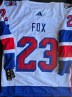 New York Rangers #23 Adam Fox 2024 Hockey Stadium Series White Jersey Size L