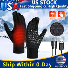 USB Heated Gloves TouchScreen Heating Gloves Windproof Thermal Warm Gloves USA