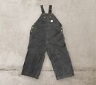 Vintage Carhartt Double Knee Overalls Faded Black USA  Mens Size 46x28