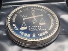 1986 Proof 5 Onza .999 Silver Medal- Mexico Mint 450th Anniversary- #7985